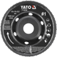 Tarcza frezowa wypukła do KSHM Yato do drewna, szpachli, gipsu; Ø=120/22,2 mm, t= 18 mm szorstkość nr 1 [10] YT-59184 (5906083099625) - obraz 1