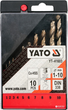 Zestaw wierteł do metalu YATO HSS-Cobalt 1-10 mm 10 szt. (YT-41603) - obraz 2