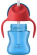 Kubek Philips AVENT z słomką i uchwytami 9m+ 200 ml Niebieski SCF796/01 (8710103781899) - obraz 4