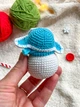 Новогодний вязаный снеговик – игрушка амигурумы для рождественского декора. Снеговик. Рождественские игрушки к - изображение 5
