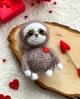 Ленивец, вязаная игрушка амигуруми ленивец, игрушка ручной работы, амигуруми для влюбленных - изображение 8