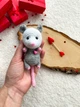 Амигуруми опоссум 14 см – вязаная игрушка с сердечком ручной работы - изображение 5
