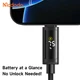 Кабель швидкого заряджання 100W USB-C to USB-C з подвійним дисплеєм Mcdodo 1,2 м CA-8000 - зображення 4