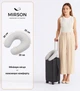 Подушка для путешествий MirSon №8201 Naturale Line 16-5703 Light Gray (2200006199991) - изображение 2