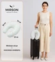 Подушка для путешествий MirSon №8221 Velvet Line 28-0001 White (2200006200192) - изображение 2