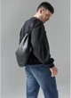 Чоловіча сумка Хобо SAMBAG Чорний (719058428) - зображення 3