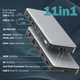 Док-станція DIGITUS USB-C > 2xHDMI/DP/2xUSB-A/USB-C/SD/MicroSD/RJ54/DC/Audio - изображение 6