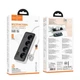 Мережевий подовжувач HOCO AC22 Sunlight 4-bit (PD30W/1C3A) desktop socket (EU/GER)(L=3M) Black - изображение 2