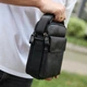 Сумка-барсетка чоловіча через плече шкіряна гладка чорна Tiding Bag TD-13457 - зображення 2