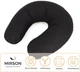 Подушка для путешествий MirSon №8744 Naturale Line 16-9000 Black Stone 50% Memory (2200006348290) - изображение 4
