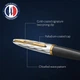 Ручка шариковая Waterman CARENE Reflections Of Paris GT BP Золотистый 21 207 - изображение 4