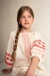 Вишиванка для дівчинки KASHTANCHIK Зоряниця 98 см молочна - изображение 8