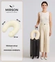Подушка для путешествий MirSon №8803 Velvet Line 28-0004 Cream Полистирол (2200006348887) - изображение 2