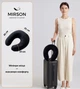 Подушка для путешествий MirSon №8806 Velvet Line 28-0007 Black Полистирол (2200006348917) - изображение 2