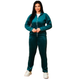 Велюровый костюм с воротником стойкой р.48 бирюзовый Fashion 14590 - изображение 3