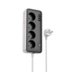 Мережевий фільтр Hoco AC21 4x220V+3хUSB+1хType-C 2500W PD/QC (3М) електричний подовжувач швидка зарядка для пристроїв Чорний - изображение 1