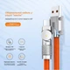 Кабель XON SmartCable Type-A - Type-C PD 3A 1м UniLink (SC80AC3A1O 3336) Помаранчевий - зображення 4