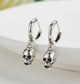 Сережки конго Fashion Jewerly у вигляді черепів 2 шт в готичному корейському стилі сріблясті (SVS) - зображення 5
