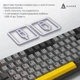 Клавіатура Ajazz AK820 MAX Magnetic switches Black Gray Yellow RGB (AK820MAX-WM-BGY) - зображення 5