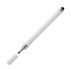 Універсальний Стилус 2в1 Stylus Touch Pen для смартфона, телефону, планшета, сенсорного екрану. Білий - зображення 1