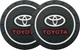 Коврик антискользящий силиконовый в подстаканник с логотипом Toyota Тойота комплект 2 шт Leader (k-4428) - изображение 2