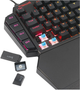 Klawiatura przewodowa Redragon K585 DITI One-Handed RGB Black (6950376774385) - obraz 5