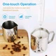 Електричний капучинатор спінювач молока, кавових напоїв Wireless Milk Frother KD-306 на акумуляторі білий - зображення 2