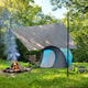Тент для кемпінгу Nils Camp NC17111 230 x 140 см Blue (5908261683527) - зображення 8