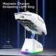 Белая игровая мышь ATTACK SHARK X11 63g (PAW3311, 22000 DPI, Bluetooth/2.4G/USB-C, RGB док-станция) - изображение 5