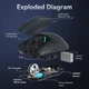 Игровая мышь ATTACK SHARK X11 белая - PAW3311, 22000 DPI, беспроводная 2.4G/Bluetooth, RGB док-станция - изображение 5