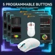 Игровая мышь ATTACK SHARK X11 белая - PAW3311, 22000 DPI, беспроводная 2.4G/Bluetooth, RGB док-станция - изображение 8