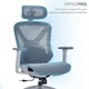 Кресло компьютерное офисное эргономичное OfficePro Atlas Gray/Dark Gray (OC630-G-DG-DG) - изображение 8
