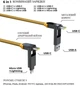 Кабель Rolling Square 6in1 inCharge XL 30 см Жовтий (XLS03R) - зображення 3