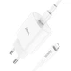 Мережевий Зарядний Пристрій Hoco C94A 1Type-C/20W/PD + (Type-C - Lightning) (Білий) - изображение 1