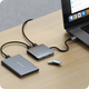 USB-хаб Satechi 4-Port USB-C Hub with PD Space Grey (ST-H4CPDM) - зображення 6