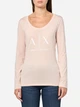 Лонгслив длинный женский Armani Exchange 291077155 XL Розовый (1159840586) - изображение 1