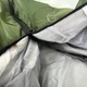 Спальный мешок туристический с капюшоном 200х70 см, водоотталкивающий теплый спальник-одеяло с молнией, наполнитель холлофайбер, для туризма, кемпинга, походов, рыбалки Зеленый, DNA-059-Green - изображение 6