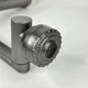 Кран-смеситель поворотный 360° с аэратором для кухни и ванной Water Tap Faucet, универсальный смеситель-трансформер с двумя режимами подачи воды и однорычажным керамическим картриджем для раковины и мойки Графит WCN-893 - изображение 5