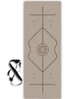 Преміальний килимок для йоги каучуковий Lita Comfort PU+coconut Marking Wood Yoga mat бежевий 183х68х0,5 см - зображення 1