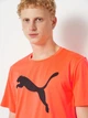 Футболка спортивная для тренировок длинная мужская Puma Essentials Train All Day Foundations 52592123 L Glowing Red с принтом (4069157534260) - изображение 4