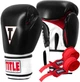 Боксерские перчатки TITLE Classic Leather 2.0 Black/White/Red M 12 oz (бинты 4м. в комплекте) (CSBGL2 M BK/WH/RD) - изображение 1