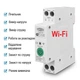 Умный Wi-Fi автоматический выключатель TOMZN TOB9-VAP 1P 63А DIN с мониторингом напряжения тока энергопотребления мощности, реле напряжения и тока, таймер, Tuya или SmartLife - изображение 4