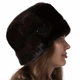 Жіноча зимова норкова шапка Хутряний Стиль Кубанка Стелла 54-60 Темно-коричневий (078/F) - зображення 3