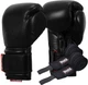 Боксерские перчатки TITLE Boxing Ko-Vert Black 16 oz (бинты 4м. в комплекте) (KOVBG 16 oz BK) - изображение 1