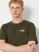 Футболка хлопковая длинная мужская Puma Essentials Graphics 68471770 M Dark Olive (4069157680509) - изображение 4