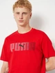 Футболка хлопковая длинная мужская Puma Essentials Graphics 68818411 2XL For All Time Red с принтом (4069157700740) - изображение 4