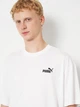 Футболка хлопковая длинная мужская Puma Essentials Foundation 68915302 S White (4069157695749) - изображение 4