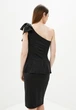 Женский костюм блуза с бантиком + юбка миди Подіум Bow 27928-BLACK S Черный - изображение 3
