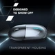 Миша Canyon OnClick 24 Dual-mode Silent Bluetooth/Wireless Transparent/Black (CNS-CMSW24B) - зображення 9