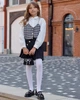 Детские ажурные белые колготки из микрофибры-110-122 - изображение 7